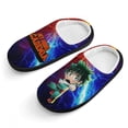 thumbnail image 1 of Izuku Midoriya My Hero Academia Kid's Cotton Slippers Winter Warm Soft Plush Slippers with Rubber Sole Non-Slip Indoor Outdoor Slip on Shoes Fluffy House Slippers For Boys Girls Teen, 1 of 8