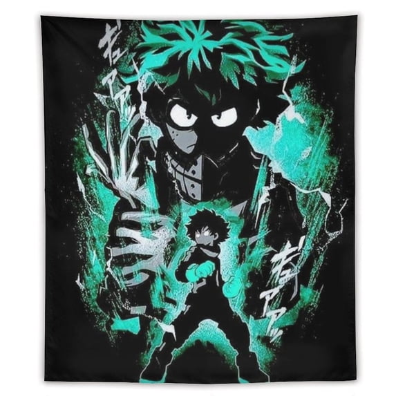 Izuku Midoriya My Hero Academia Tapestry Luxury Wall Hanging Tapestries Decoration For Living Room Bedroom Dormitory Mural Blanket Wall Art Tapestry