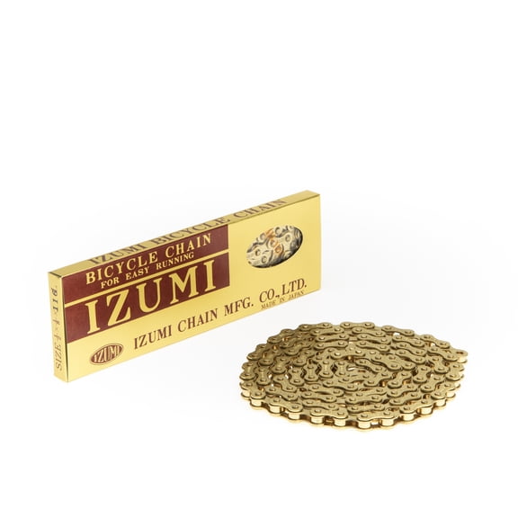Izumi 1/2 1/8 Gold ES410GP 116 Link Single Speed Chain