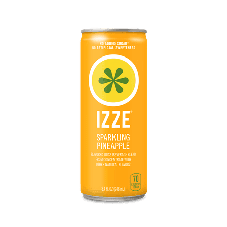 Izze Can Sparkling Juice Pineapple, 8.4 fl oz can