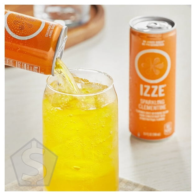 Izze Clementine Sparkling Juice Drink 8.4 fl. oz. Can - 24/Case