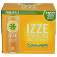 thumbnail image 1 of Izze Pineapple Sparkling Juice Blend 6 Pack 8.4 fl oz, 1 of 1