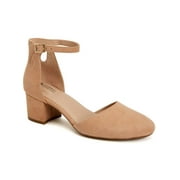 Giani Bernini Womens Izzeel Suede Ankle Strap Block Heels