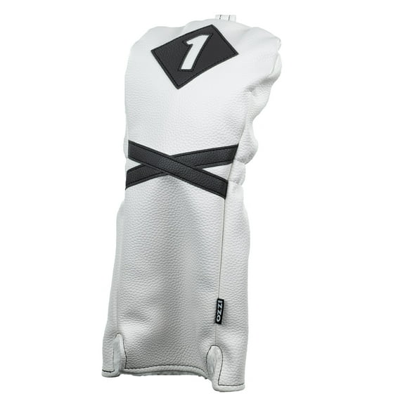 Izzo Golf Driver Club Headcover, White/Gray