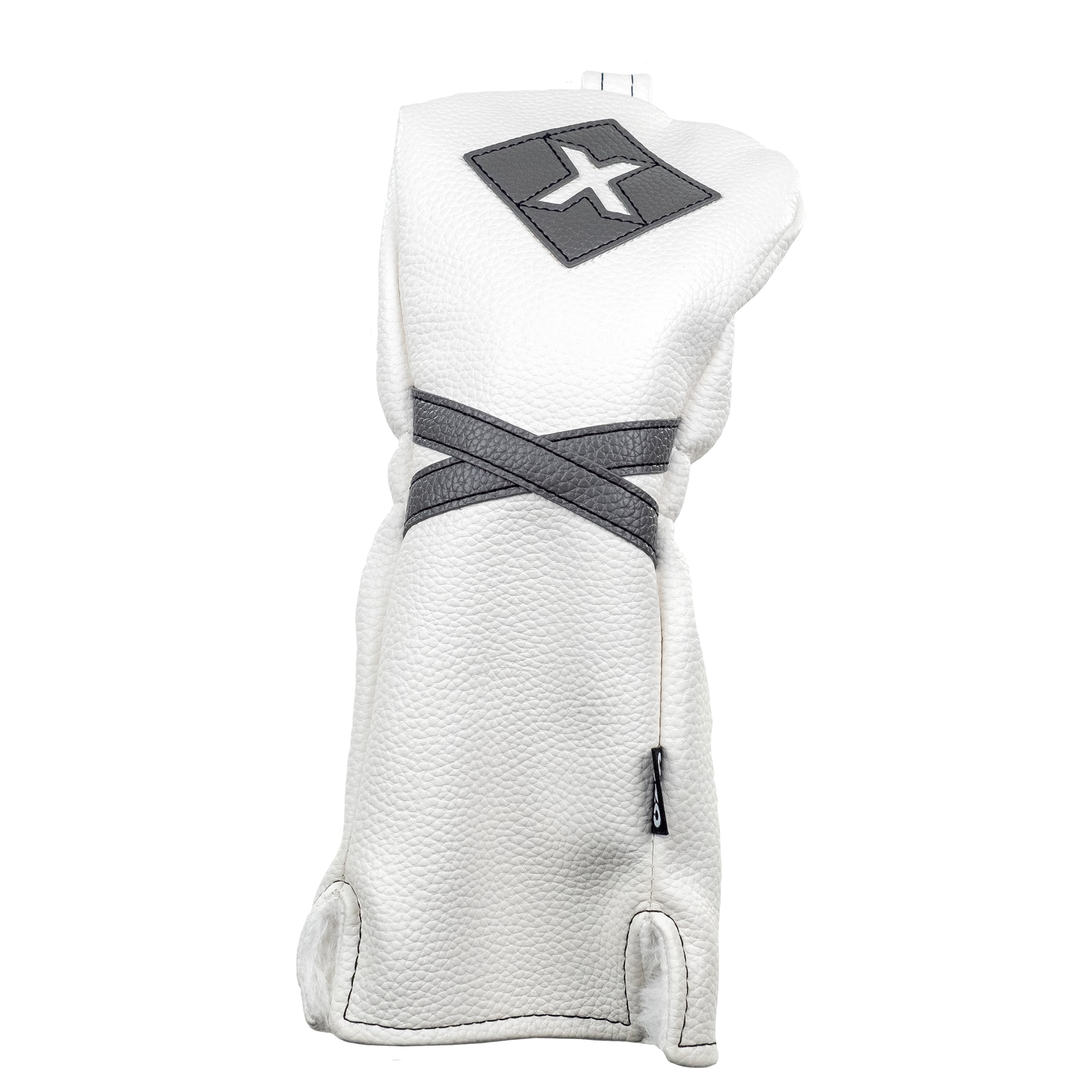 Izzo Golf Fairway Wood Club Headcover, White/Gray