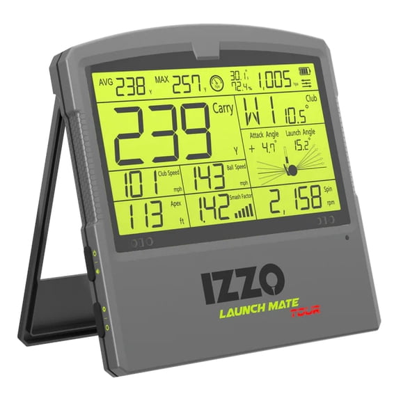 Izzo Golf Launch Mate Tour Launch Monitor Grey Swing Trainers Analyzers
