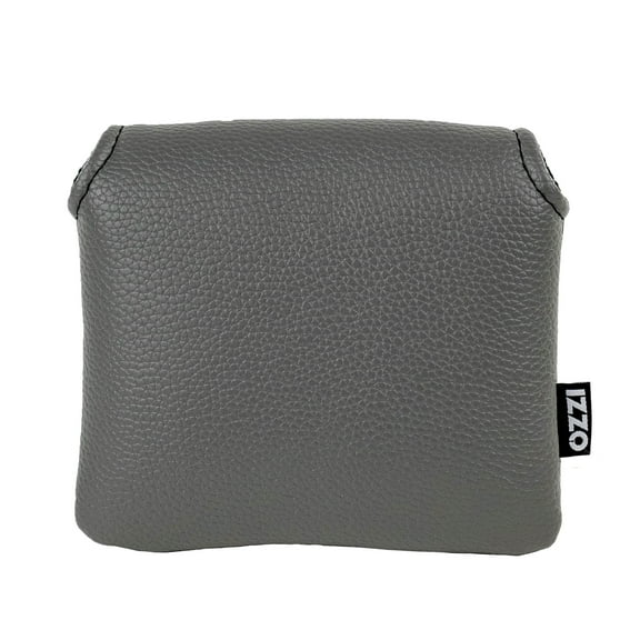 Izzo Golf Mallet Putter Headcover, Gray/Black with Magnetic Closure