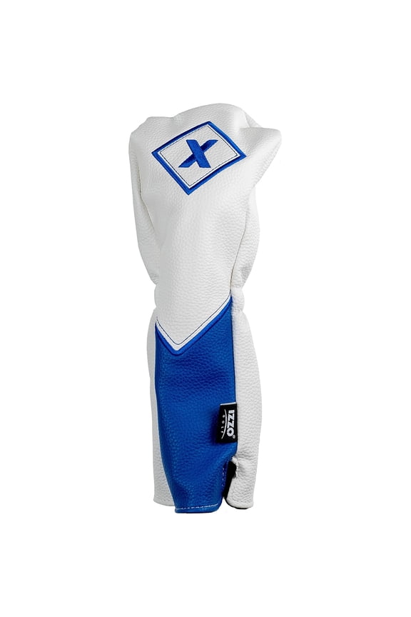 Premium Fairway Club Headcover - White/Blue