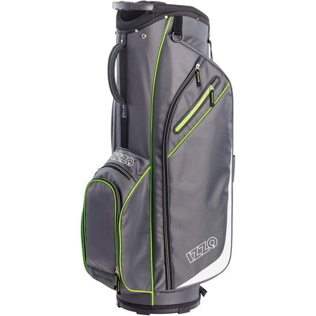 IZZO Golf Ultra-Lite Golf Cart Bag With Single Strap & Exclusive Features, Gray/Lime, 35’’ x 14’’ x 11’’