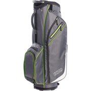 حقيبة عربة جولف IZZO Golf Ultra-Lite بحزام واحد وميزات حصرية، رمادي/ليموني، 35 x 14 x 11