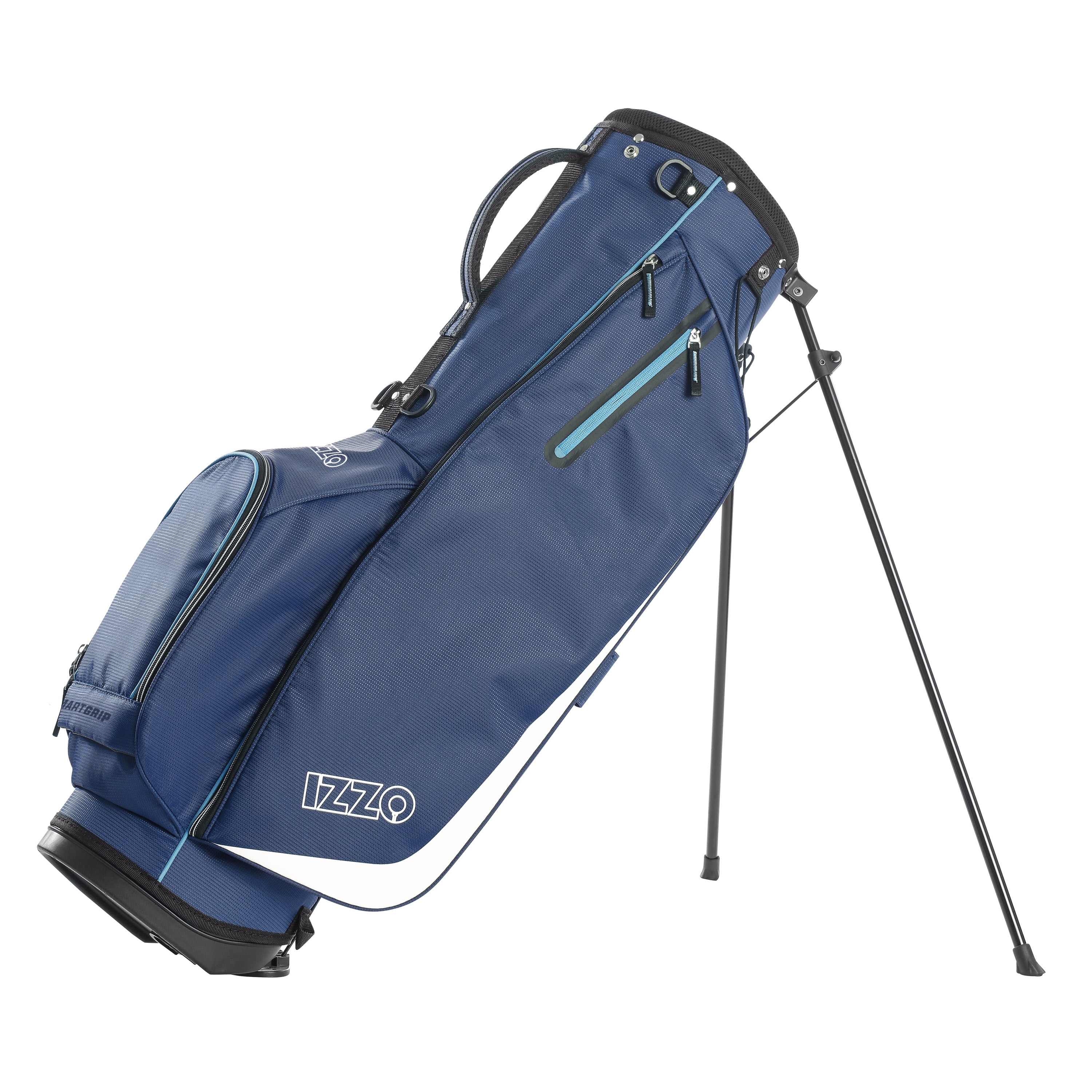Izzo Golf UltraLite Stand Bag Blue, Lightweight, Double Strap Club