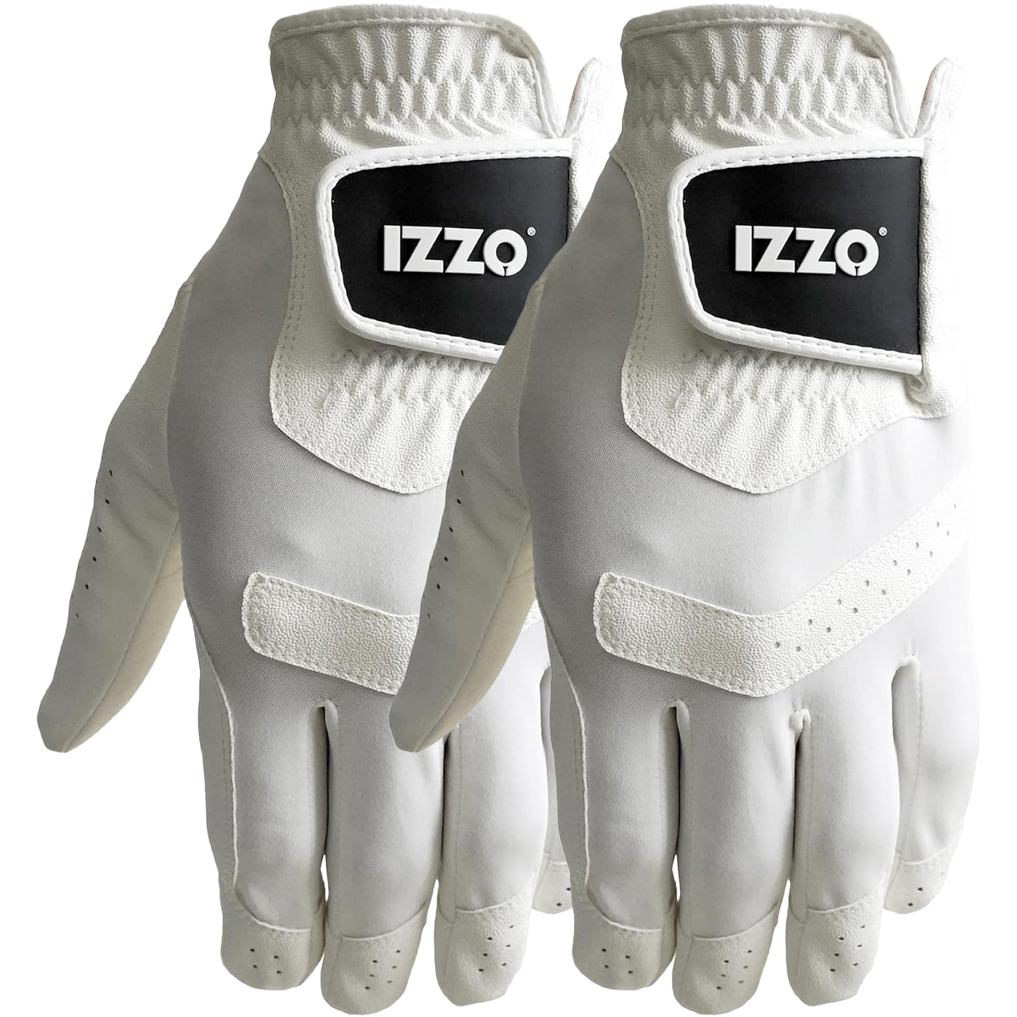 Izzo Golf Universal Fit Golf Glove - White - 2PK
