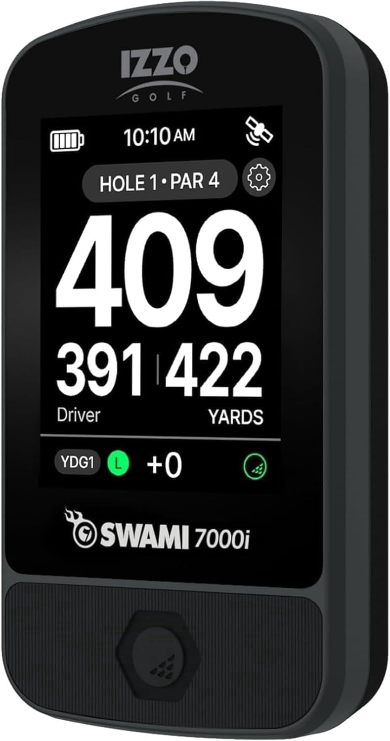 Izzo Swami Golf GPS Rangefinder - Color Display & Scorekeeper, Grey