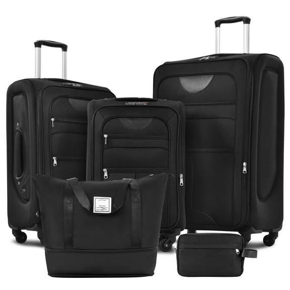 Izzovium Expandable Softside Luggage Set with Spinner Wheels & Duffel