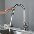 thumbnail image 1 of Izzovium Touch Kitchen Faucet with Pull Down Sprayer, Brushed Nickel Stainless Steel Single Lever High Arc 360° Rotating Faucet, Touch Control for Hands-Free Operation, 1 of 8