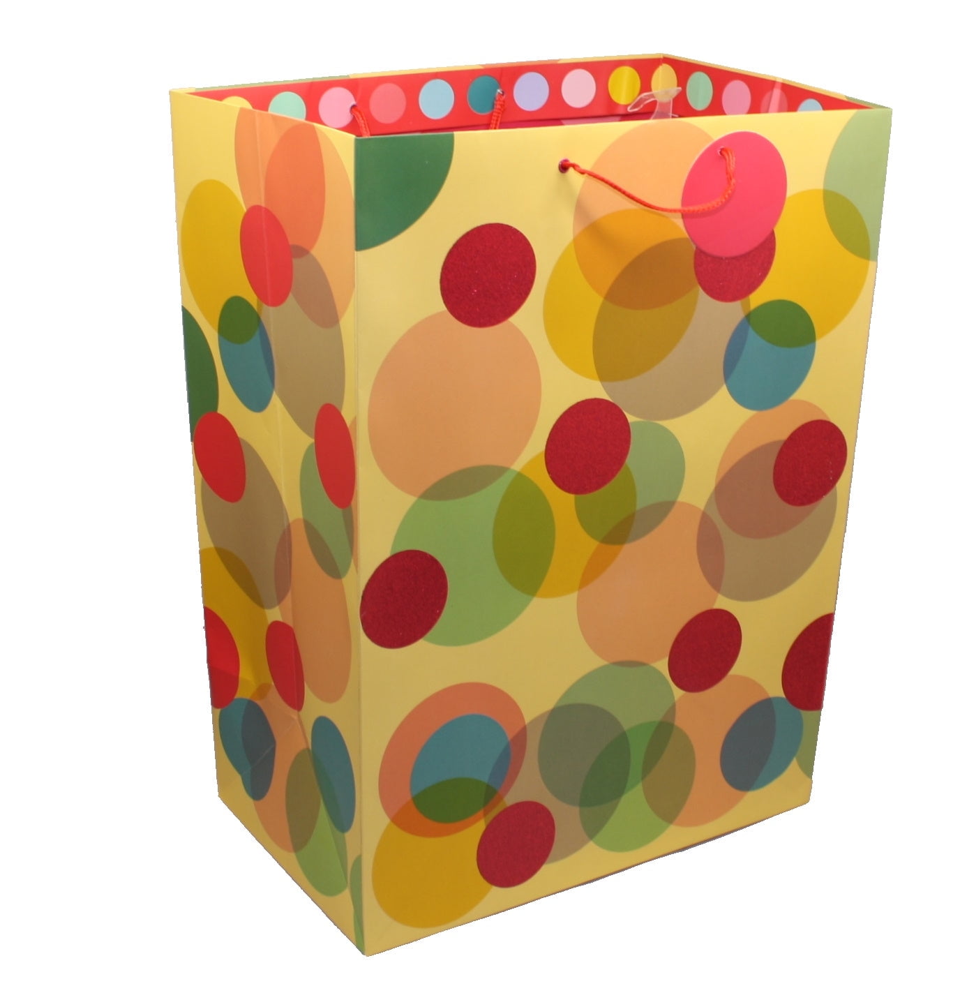 Izzy B Mega Jumbo Cheerful Dots Print Gift Bag - Walmart.com