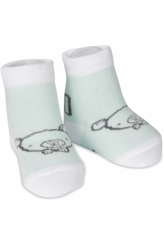 Company - Soft Green Bear - 0-3 Months Socks