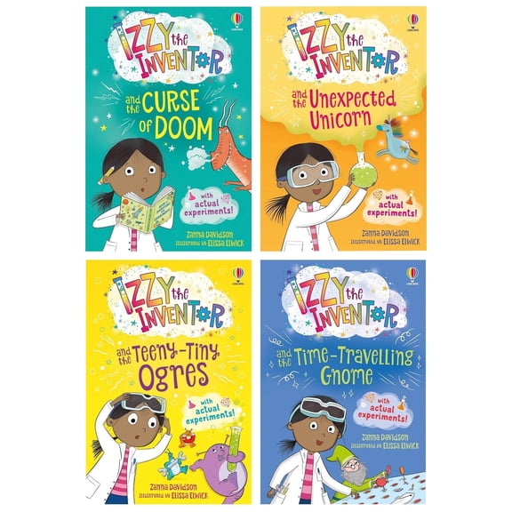 Izzy the Inventor 4 Books Collection Set by Zanna Davidson Funny Adventure Stories Collection for Kids