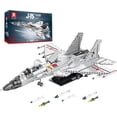 thumbnail image 1 of J-15 Fighter Jet Building Sets , Military Flying Shark Fighter Display Model 33023, Technical Military Plane Collectible Set (1999 PCS), 1 of 5