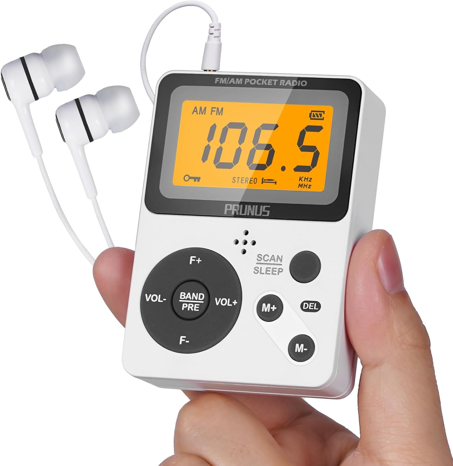 J-159 Pocket AM FM Radio Portable with Stereo Earphone, Battery ...