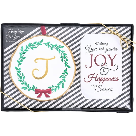 J - 4" Monogram Ornament