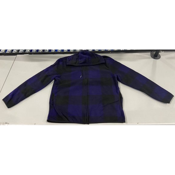 J-8001 J.COME SWEATER WITH FULL ZIP PURPLE SIZE X-LARGE