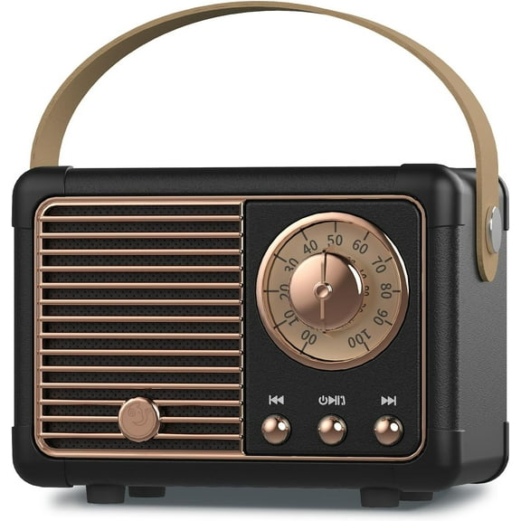 J-999 Retro Bluetooth Speaker,Vintage Decor,Mini Wireless Bluetooth Speaker,Cute Old Fashion Style Support USB/TF Card/AUX for Kitchen Desk Bedroom Office Party Outdoor(Green)