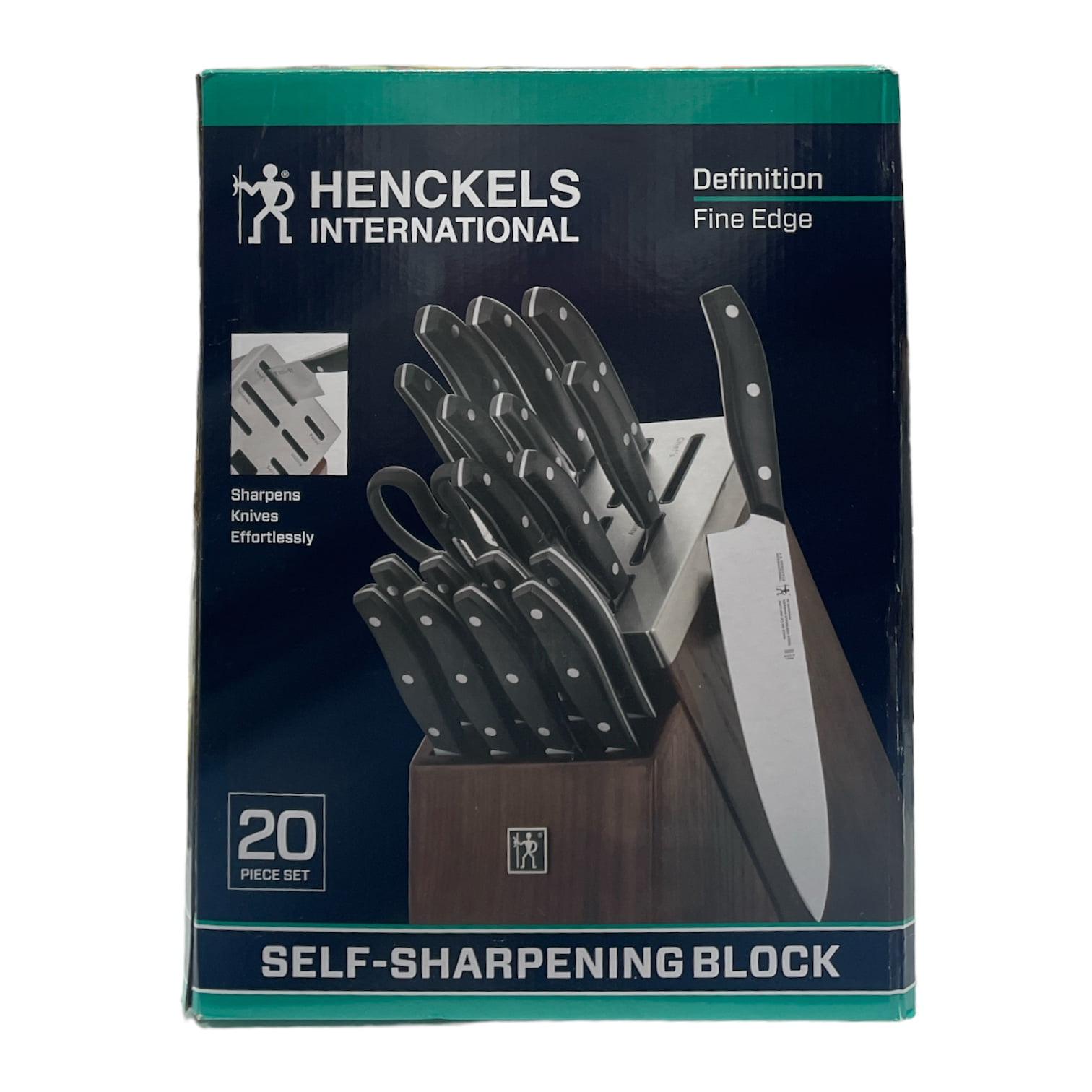 J.A. Henckels Statement 20-pc. Self-Sharpening Knife Block Set