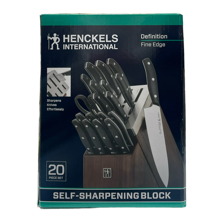 Henckels Solution 20-pc Self-Sharpening Knife Block Set