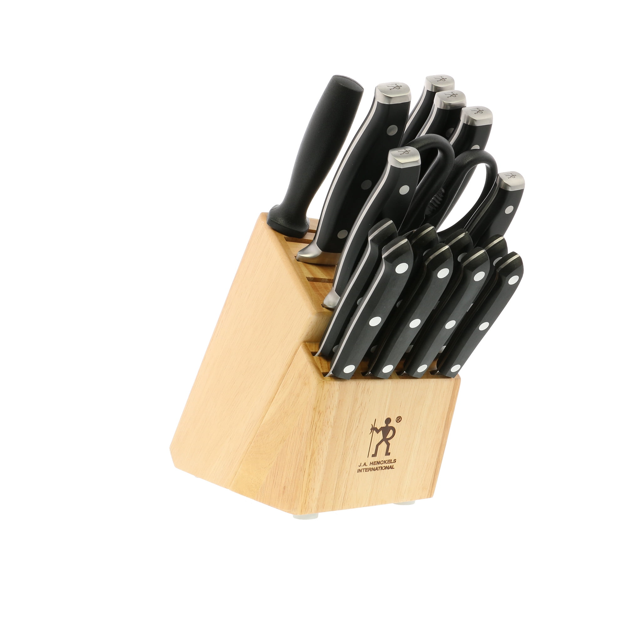 Henckels Forged Premio 18-Pc Knife Block Set - Acacia