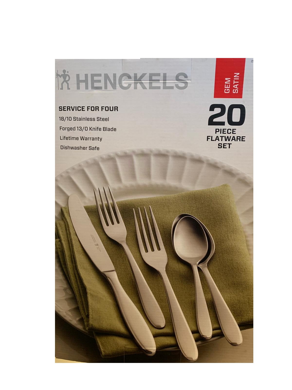 Henckels Astley 20-Piece Flatware Set, 18/10 Stainless Steel, Silver -  Silver - 112 requests