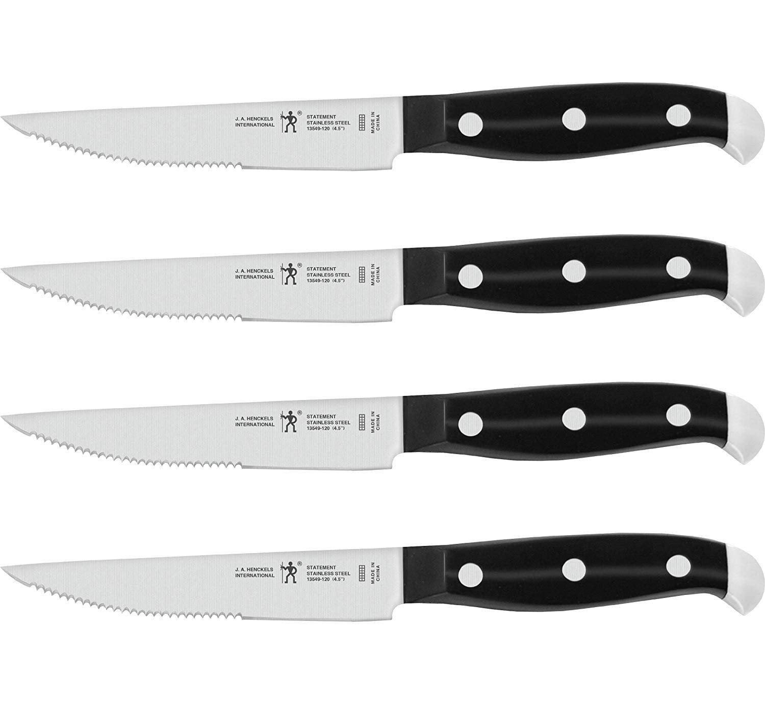 Henckels Forged Contour 8-Pc Steak Knife Set - Black