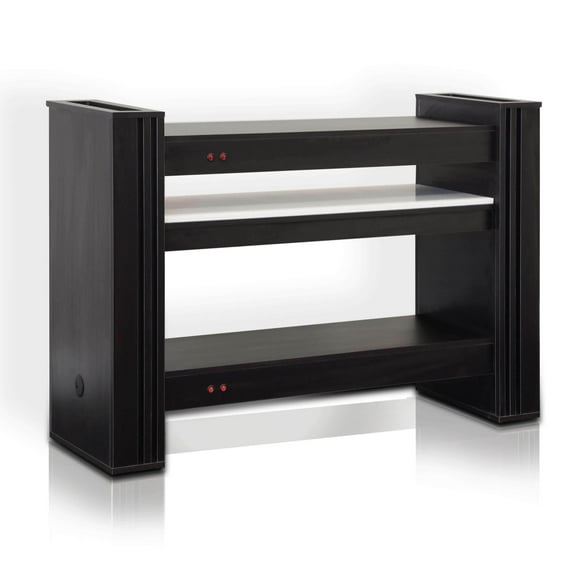 J&A Nail Dryer Table with Granite Top, UV Manicure Pedicure Dryer Nail Salon Furniture Equipment, Brown