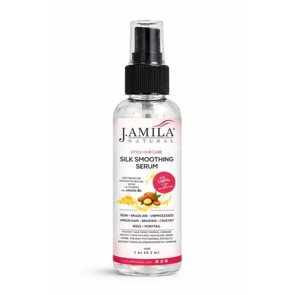 J. AMILA Argan Oil Hair Repair Serum - Frizz Control & Smoothing for All Hair Types (2oz)