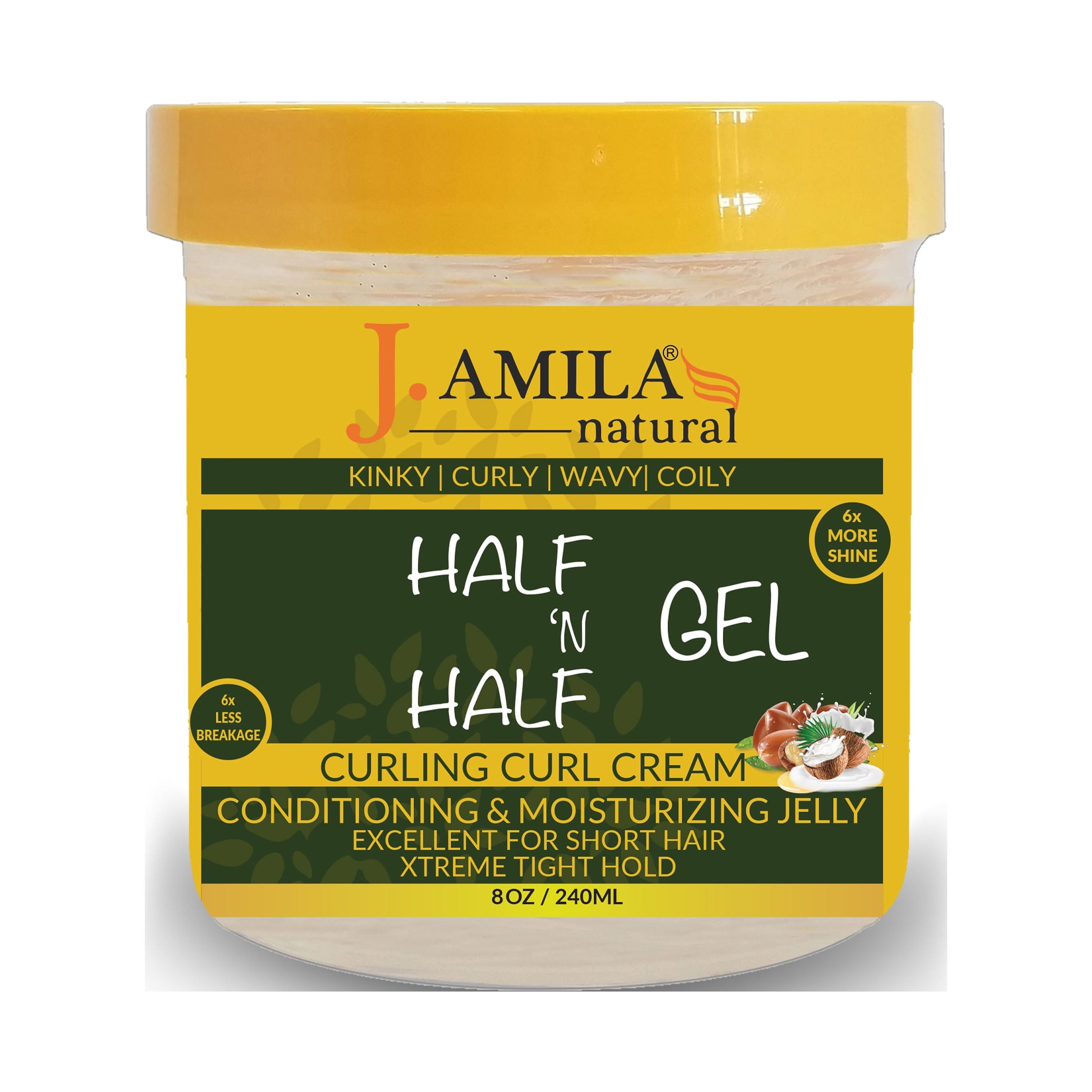 J. AMILA Half N Half Gel Curling Curl Cream Conditioning & Moisturizing