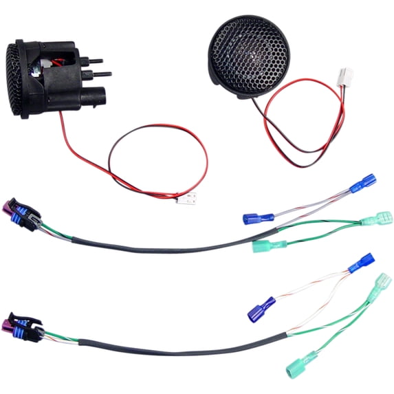 J & M HTWT-1025-CRF Rokker XT Dual 7.25in. Sub-Woofer Speaker Kit for Stock H-D Saddlebags