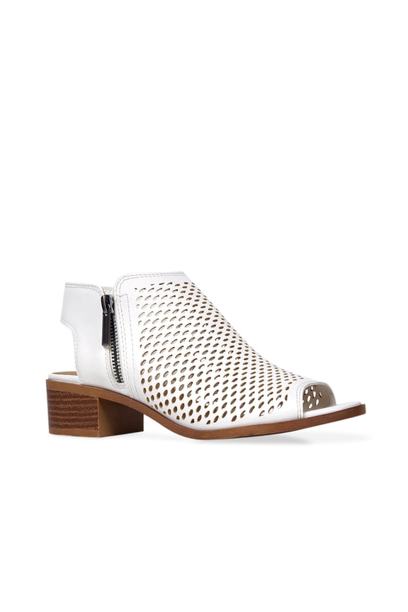 Booties for Women, Comfortable Peep Toe Low Block Tracy Bootie Design with Zipper Closure