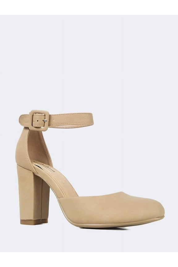 Kym Mary Jane Shoes Women - Cute High Heels Mary Janes Round Toe with Ankle Strap Sandals