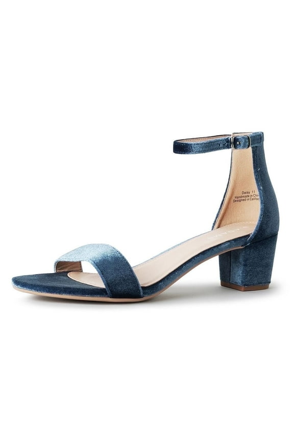 Daisy Sandals, Ankle Strap Block Heels Block Heel Open Toe Shoes, Comfortable and Stylish Women Heels