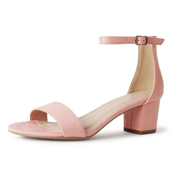 J. Adams Daisy Sandals, Ankle Strap Block Heel Block Heel Open Toe Shoes, Comfortable and Stylish Women Heel