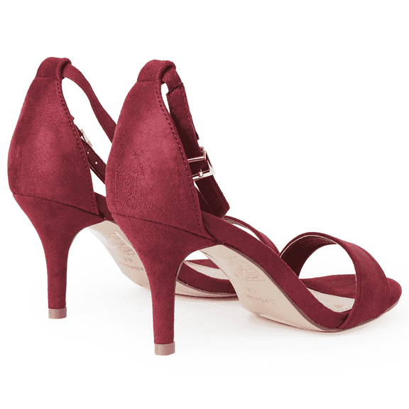 J.Adams Dove Heeled Sandals for Women – Strappy Ankle Strap Dress Shoes for Wedding, Party, Evening, Prom