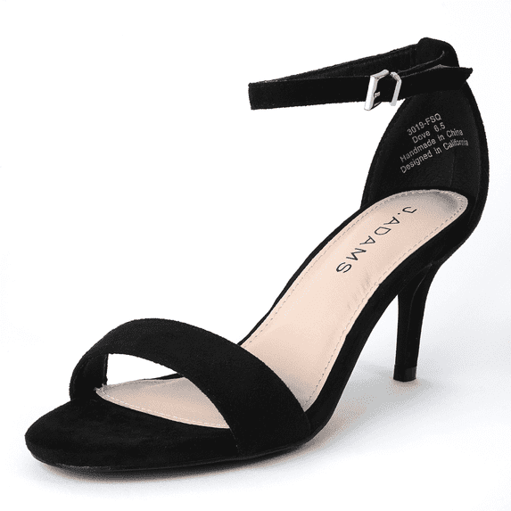 J. Adams Dove Leopard Comfortable and Stylish Stiletto Heels for Women – Open Toe Sandals Ankle Strap Dress Shoes Heel