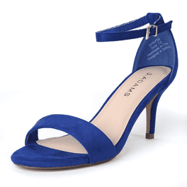 Block Heels Royal Blue Heels Size 12 Gomelly Women Peep Toe Summer