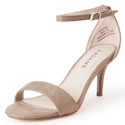 J. Adams Dove Leopard Comfortable and Stylish Stiletto Heels for Women – Open Toe Sandals Ankle Strap Dress Shoes Heel
