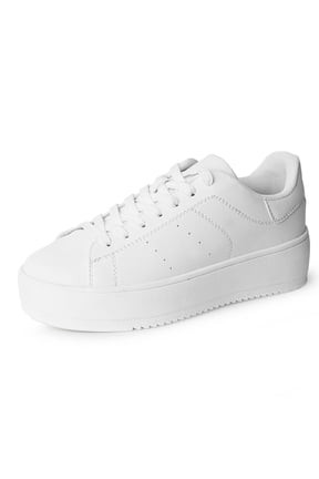 Hero Platform Sneakers for Women - Casual Lace-Up Fashion Tennis Shoes with Arch Support