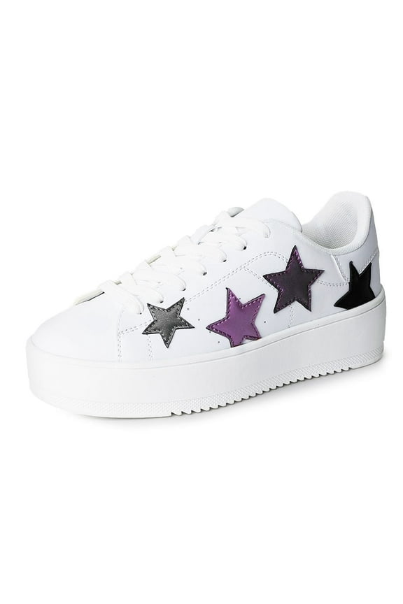 Hero Platform Sneakers for Women - Casual Lace-Up Fashion Tennis Shoes with Arch Support