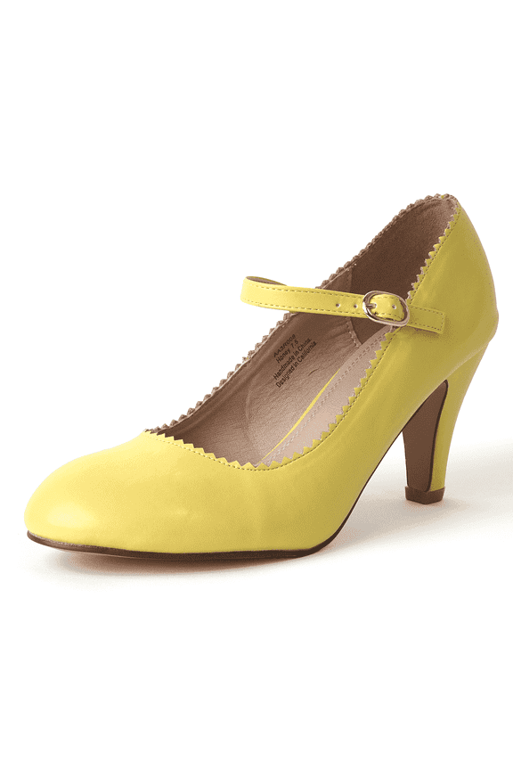 Honey Jane Heels for Women – Round Toe indented Pumps Heels Shoes Stylish and Comfortable with Gentle Ankle Strap