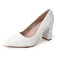 thumbnail image 1 of J. Adams Jolie Heels for Women - Comfortable and Stylish Closed-Pointed Toe Mid-Block Classic Heel, 1 of 7