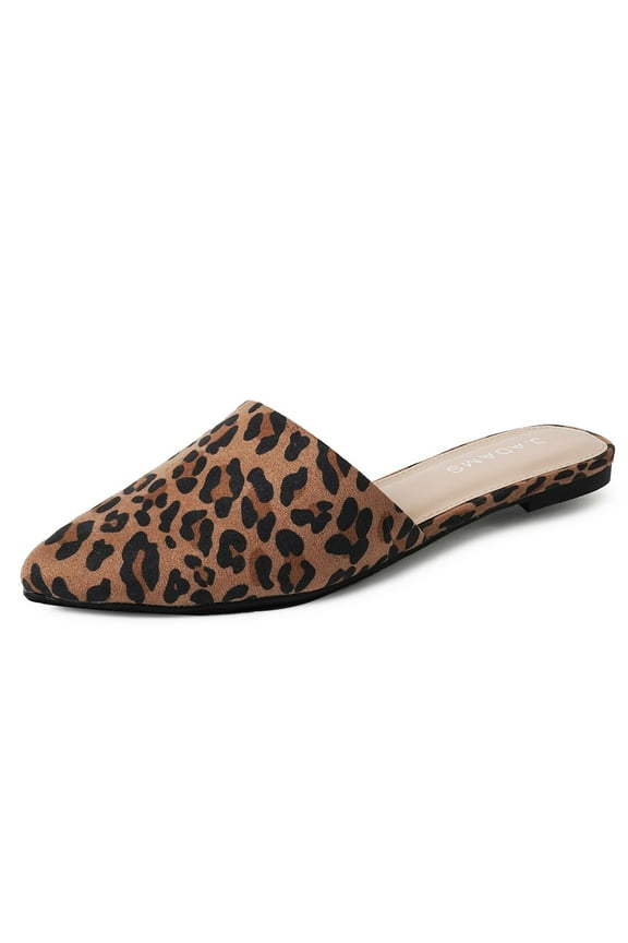 Lennox Mules for Women - Black Vegan Leather Pointed Toe Slides