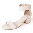 thumbnail image 1 of J. Adams Mimi Ankle Strap Kitten Sandal - Comfortable Low Heels for Women - Formal Sandals, 1 of 6